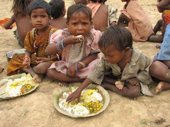 Food Relief Begins in Bagurai Leprosy Colony